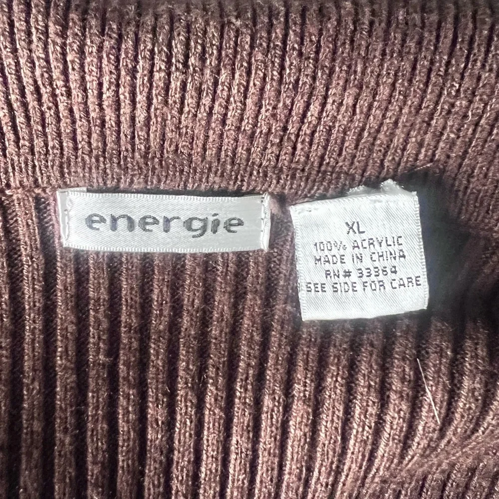 Energie Chocolate Ruffled Cardigan - Picture 3 of 3